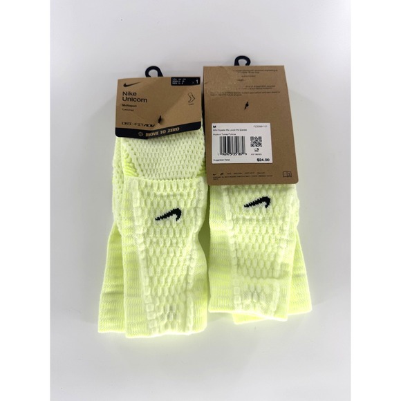 Nike Other - Nike Unicorn Dri-FIT ADV Cushioned Crew Socks Volt Size M 6-8 FZ3399-101 2 Pairs